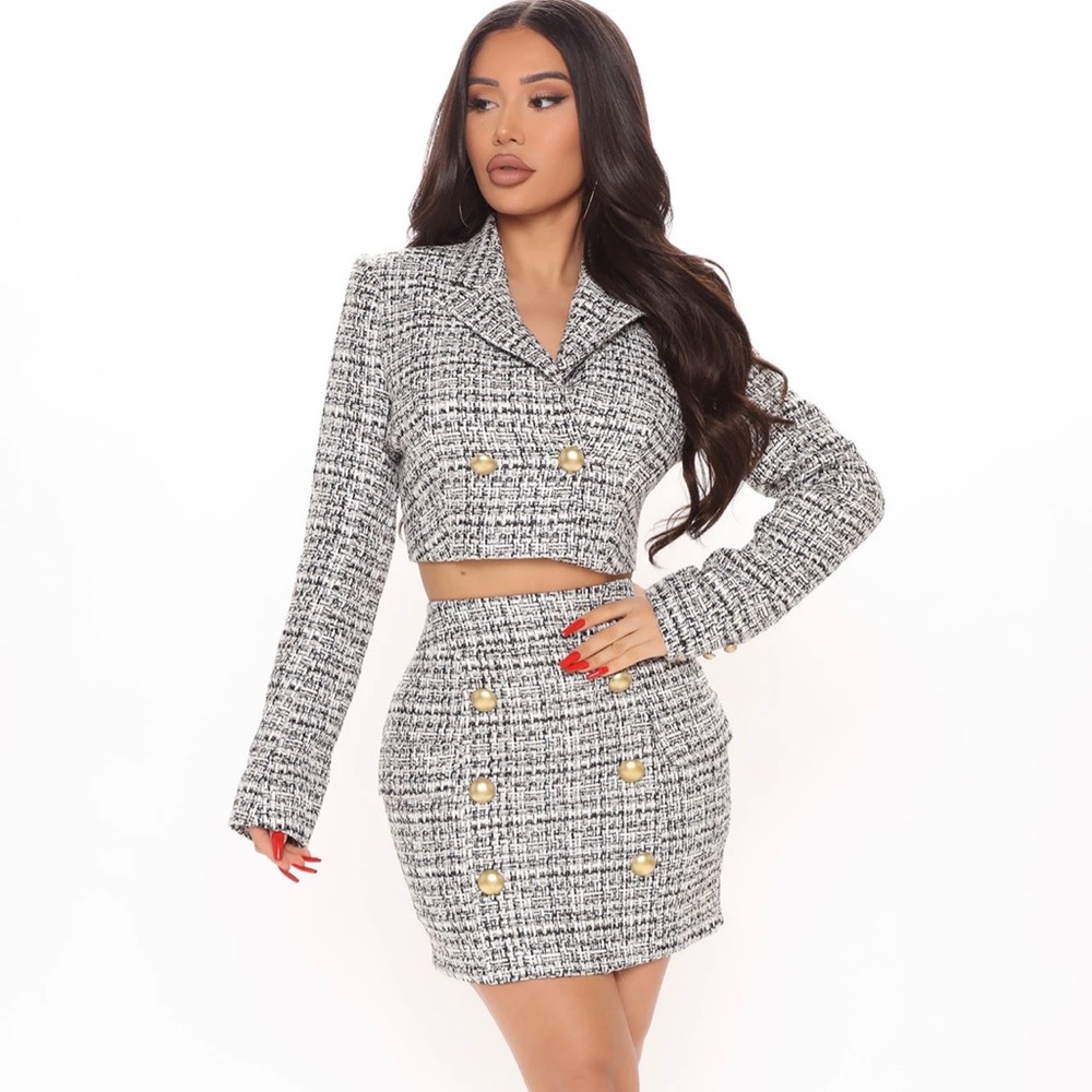 Plaid Legally Blonde Tweed Skirt Set